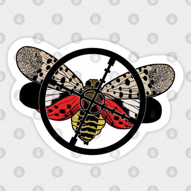 Spotted Lantern Fly Target Sticker by AngryMongoAff